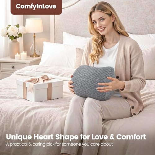 Memory Foam Knee Pillow for Side Sleepers with Strap, Gray - color: Gray