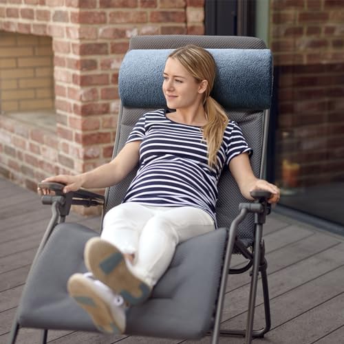 Wesiti Recliner Leg Rest Cushion Footrest Pillow Elevate Feet, Haze Blue - color: Haze Blue