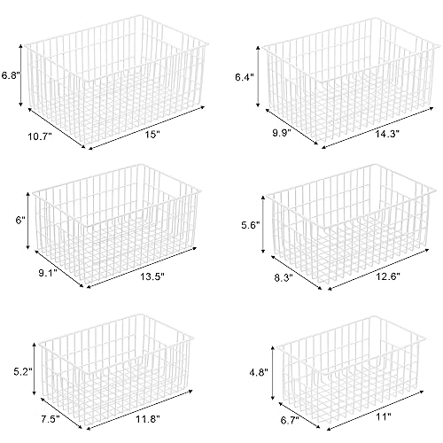 Orgneas Vertical Sides Freezer Organizer Bins for Upright Freezer