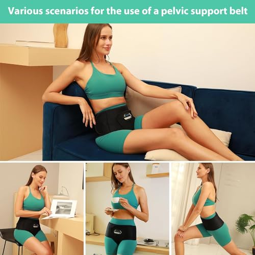 Pregnancy & Maternity Belt with Compression Groin Band - For Hernia, Pelvic Floor Pain Prolapse Belly Band with Groin Straps Uterine Prolapse (Medium) - size: Medium