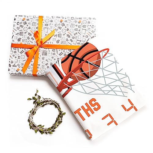 Personalized Baby Milestone Blanket with Basketball Design