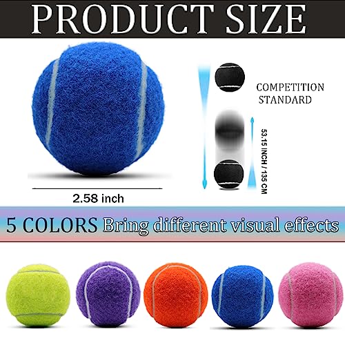Swingers Tennis Balls, 6/20/36/80 Pack Training Exercise Balls for Pet Dog - color: Dark Blue, size: 20 PACK