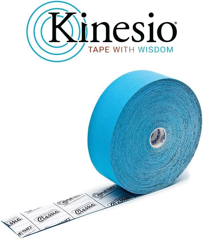 Kinesio CKT75125 Taping Elastic Therapeutic Athletic Tape, Tex Classic, Bulk Roll, Blue, 2", 103' - color: Blue, size: 2x1239 Inch (Pack of 1)