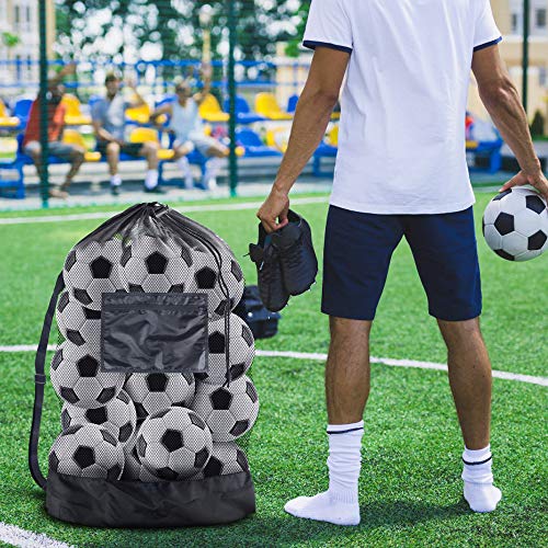 BROTOU Thickened Extra Large Sports Ball Bag Mesh Socce Ball Bag - size: 30" x 40"