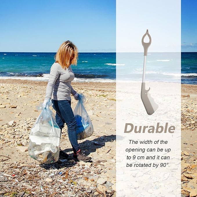 3Pcs Foldable Reacher Grabber Tool, Lightweight Reaching Assist for Elderly, Litter Picker, Arm Extension, 11.6 Inch