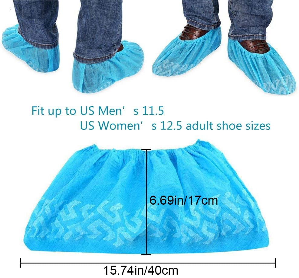 Shoe Covers Disposable 2800 Pack (100 Pairs) - size: (8-12.5 Women/8-12 Wide Men) (Pack of 14)