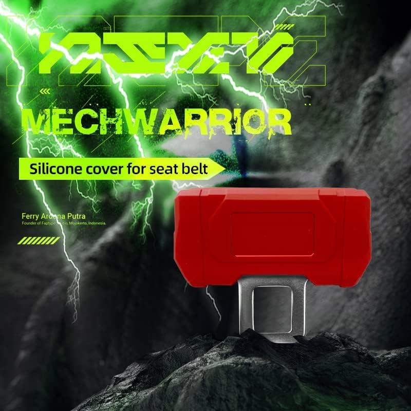 Car Universal Seat Belt Clips Cover, - color: Red,Large Size