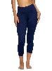 Felina Super Soft Sueded Women's Capri Legging, Squat Proof & Breathable - color: True Navy, size: X-Large