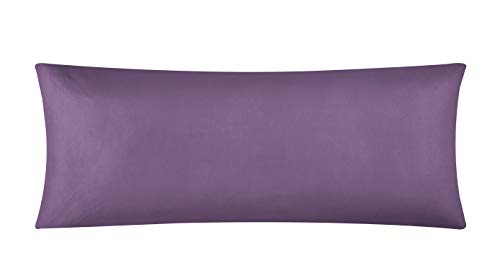 EVOLIVE Body Pillow Cover 21"x54", Microfiber, Hidden Zipper (Lavender) - color: Lavender