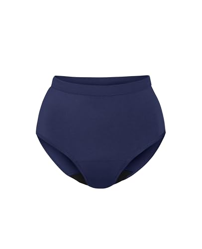 High Rise Leakproof Cotton by Knix - color: Midnight, size: Large