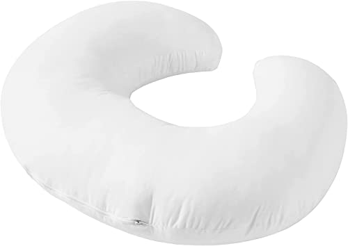 Nursing Pillow and Positioner Breastfeeding and Bottle Feeding - color: White Pillow Without Cover