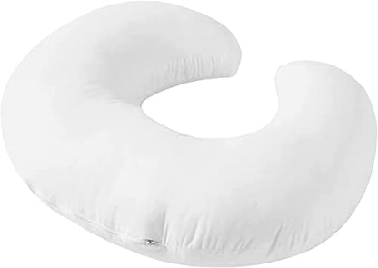 Nursing Pillow and Positioner Breastfeeding and Bottle Feeding - color: White Pillow Without Cover
