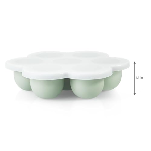 PandaEar Silicone Baby Food Freezer Trays with Lids, 2 Pack, BPA Free