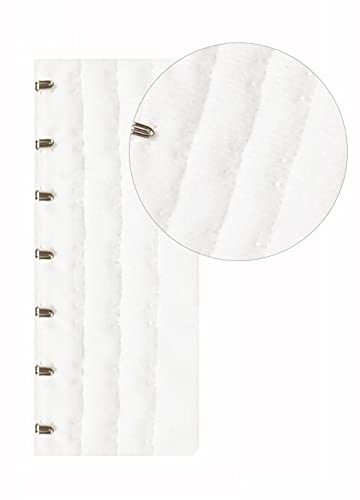 Corset Bra Extender Hook 3/4 Inch Spacing - color: 4pcs:7hook/White&black