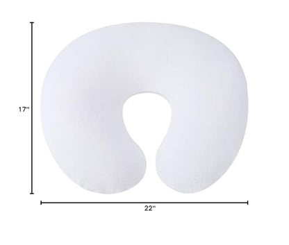 Onacosht Muslin Nursing Pillow Cover, 100% Cotton, Soft & Breathable, White - color: White