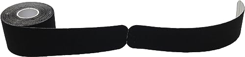 Therapist’s Choice® Kinesiology Tape Pre-Cut Roll (Black) - color: Black
