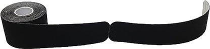 Therapist’s Choice® Kinesiology Tape Pre-Cut Roll (Black) - color: Black