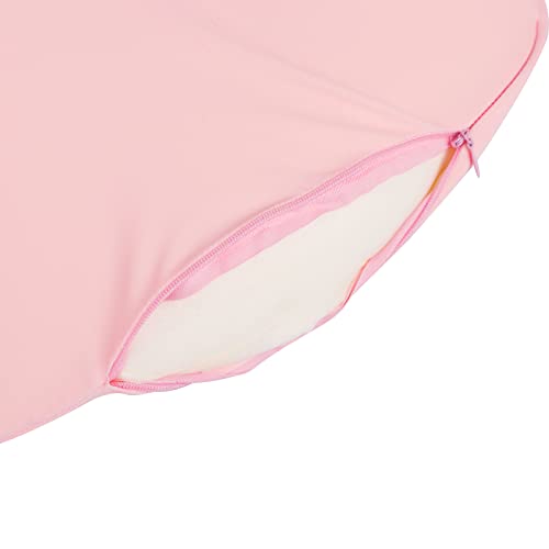 ITODA Boobs Breasts Pillow Cushion Funny Throw Pillow Home Bedroom Decor Cushion Soft Sleep 3D Creative Breast Shape Sleeping Backrest with Washable Removable Cover - color: Pink