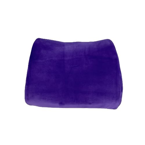 Bookishbunny Premium Memory Foam Lumbar Support Cushion Pillow (Purple) - color: Purple