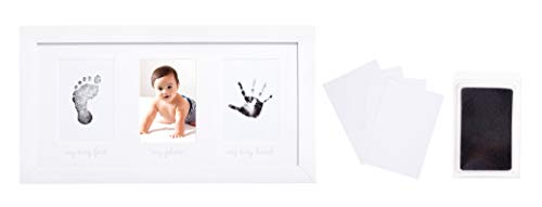 Baby Keepsake Photo Frame and Ink Kit, Create Baby's Handprint or Footprint, Nursery Décor - size: One Size, style: Ink Babyprint Frame