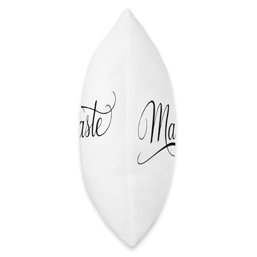 Prenatal Yoga Namaste Meditation Maternity Workout Pregnancy Throw Pillow - size: 18x18