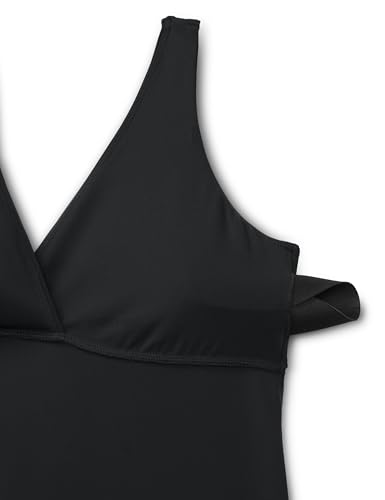 CRZ YOGA Maternity Nursing Midi Dress - color: Black, size: Medium