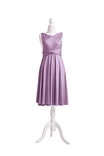 72styles Multi-Way Wrap Short Infinity Dress for Bridesmaids - color: Mauve