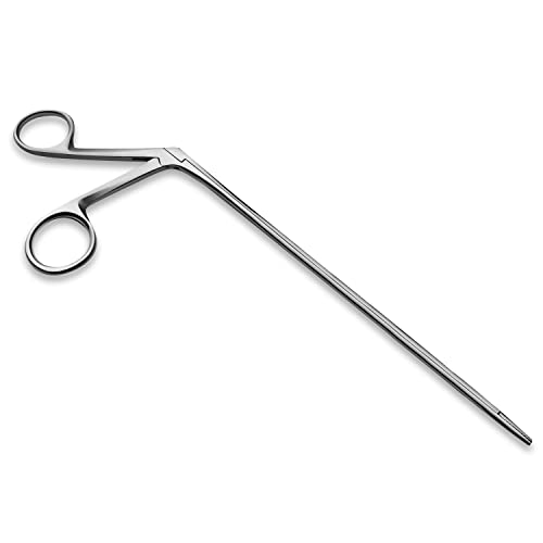 Precise ENT Procedures with Alligator Ear Forceps - Curved Jaw Design, Non-Slip Grip Handle, Fine-Tip, Reusable and Easy to Clean - 12 Inches - size: 12 Inch