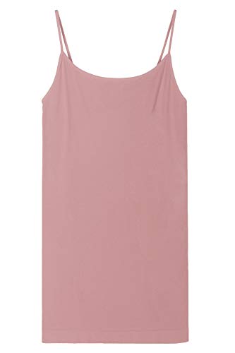 NIKIBIKI Women Seamless Basic Camisole, Made in U.S.A - color: Dusty Rose
