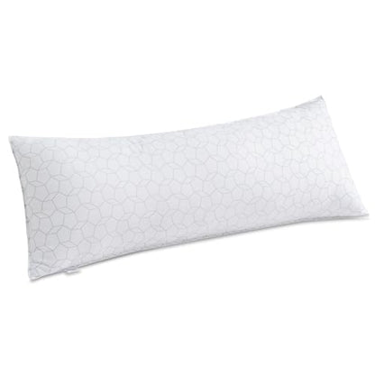 Oubonun Full Body Pillow for Side Sleeper, Soft Long Bed Pillow for Adults - color: White Water Cube
