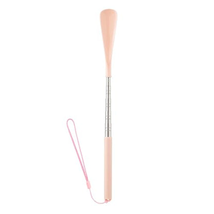 Telescoping Shoehorn Handle Retractable Telescopic Shoehorn Foldable Shoehorn Shoe Puller Adjustable Shoe Aids - color: Pink