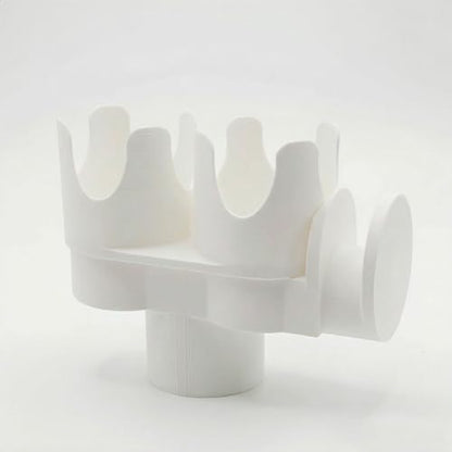 Breast Pump Caddy and Bottle Holder Attachment for Spectra S1 S2, White - color: White
