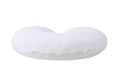 Onacosht Muslin Nursing Pillow Cover, 100% Cotton, Soft & Breathable, White - color: White