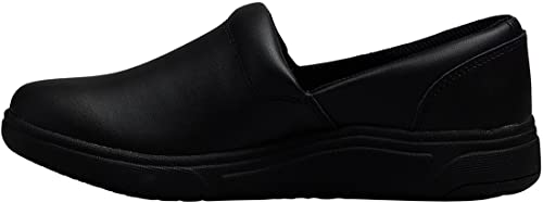 Cherokee Melody Nursing Clogs for Women Slip Resistant Leather Upper - color: Black, size: 5