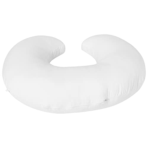 Nursing Pillow and Positioner for Breastfeeding and Bottle Feeding - color: White Pillow Only