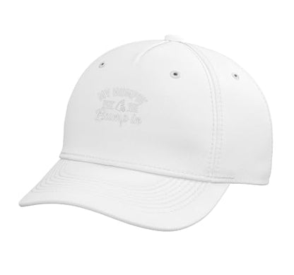 My Humpin' Put the Bump-in Dad Father to Be Baby Shower Adjustable Baseball Hat - color: White