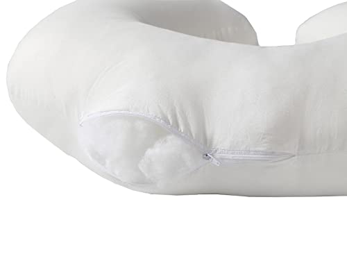 Nursing Pillow and Positioner for Breastfeeding and Bottle Feeding - color: White Pillow Only
