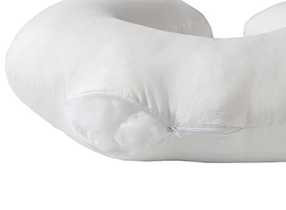 Nursing Pillow and Positioner for Breastfeeding and Bottle Feeding - color: White Pillow Only