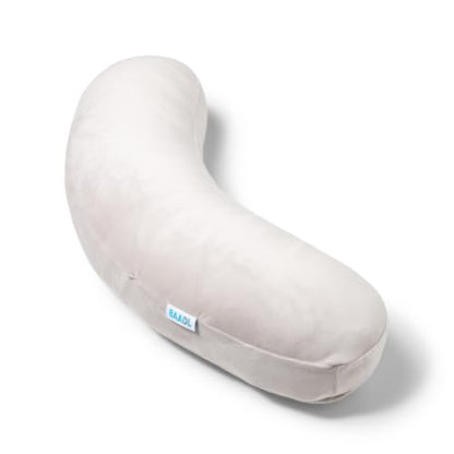 Pregnancy Pillow for Sleeping – Compact Maternity Pillow for Side Sleepers, Adjustable Belly, Back, Hip & Knee Support, Removable Washable Cover - color: Cloud Gray