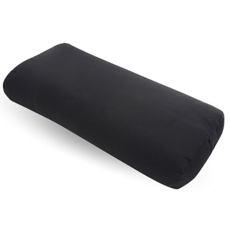 Everyday Yoga Premium Bolster, Soft Meditation Pillow, Multi-Colors - color: Black, style: A. High Impact - Rectangular