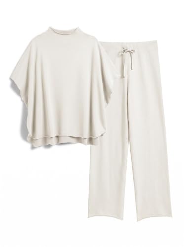 PrinStory Womens Lounge Set Summer 2 Piece Matching Sets - color: Beige, size: XX-Large