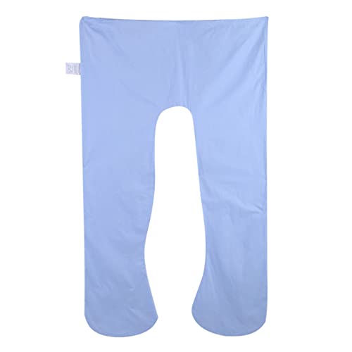 pregnancy pillow cover washable u shape full body pillow maternity pillow replacement cover side sleeper back hips belly blue 55x31.5in closure soft breathable fabric machine washable cozy