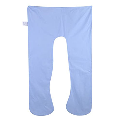 pregnancy pillow cover washable u shape full body pillow maternity pillow replacement cover side sleeper back hips belly blue 55x31.5in closure soft breathable fabric machine washable cozy
