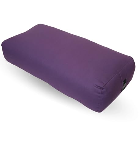 Everyday Yoga Premium Bolster, Soft Meditation Pillow, Multi-Colors - color: Plum, style: A. High Impact - Rectangular