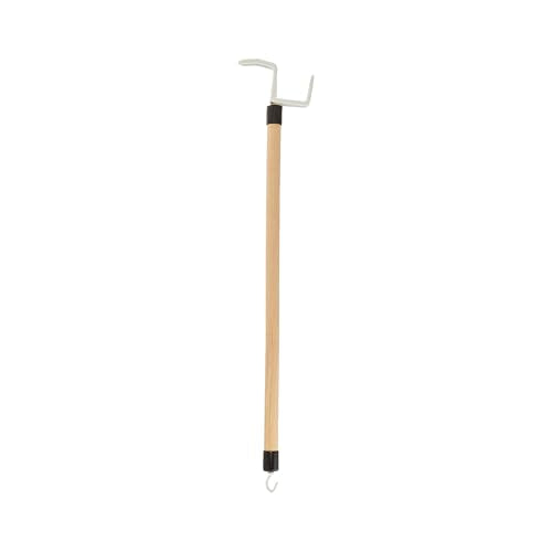 Cubii Health Deluxe Dressing Stick, 26" Long, Lacquered Wood with Reinforced Hook at End, 5/8" Diameter, Adaptive Dressing Aid Limits Bending & Reaching, Putting On & Pulling Off Clothing Made Easy - size: Single