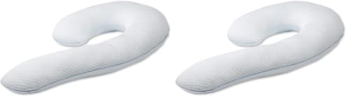 Contour Swan Body Pillow w/Pillowcase Cool XL - As Seen on TV (Pack of 2) - color: Deluxe Cool XL