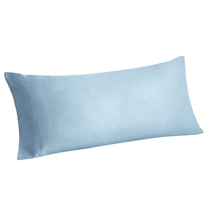 BEDELITE Body Pillow Pillowcase, Rayon from Bamboo, Blue, 20"x54" - color: Blue, size: Body（20"X 54"）