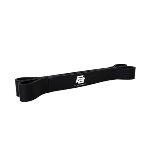 Fit Active Sports Resistance Workout Exercise Bands for Home, Gym, Stretching, Strength Training, Weightlifting, Pull Up Assist - Indoor and Outdoor Use - color: Black