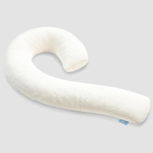 Body Pillow for Adults, Swan Pillow Insert for Sleeping, Beige, 49 Inch - color: Beige