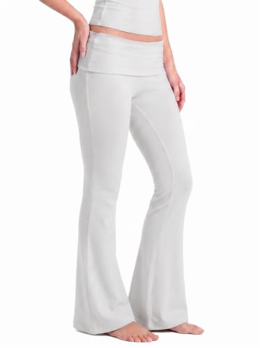 Flare Leggings for Women Tummy Control Bootcut Yoga Pants - color: 28"white, size: X-Small